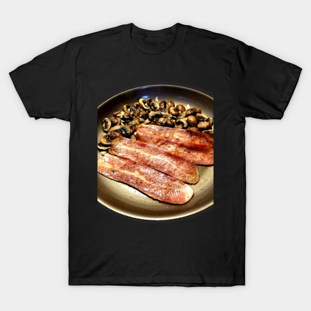 Mushroom Bacon Onions T-Shirt by IanWylie87